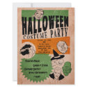 Vintage Style Halloween Costume Party Invite