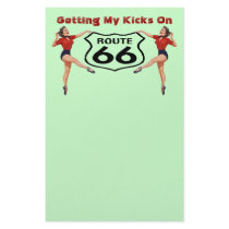 Vintage Style "Kicks" Stationery Customize Saying