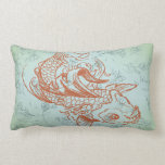 vintage style koi vector illustration throw pillow vintage style koi vector illustration throw pillow