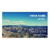 Vintage style landscape photography business cards business card