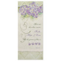 Vintage Style Lilac Hydrangea - Menu Card invitations
