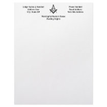 Vintage Style Masonic Lodge Letterhead