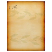 Vintage Style Monogram Letterhead