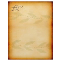 Vintage Style Monogram Letterhead by EveStock Vintage Style Monogram Letterhead