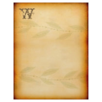 Vintage Style Monogram Letterhead