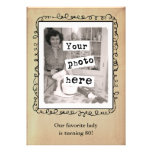 Vintage Style Photo Template Party Announcement