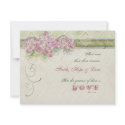 Vintage Style Pink Hydrangea - Save the Date Card invitations