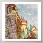 Vintage Style Rapunzel Poster