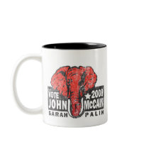 Vintage Style Republican Elephant mugs by spacedust Vintage Style Republican Elephant mugs