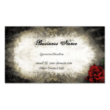 Vintage Style Rose Business Card