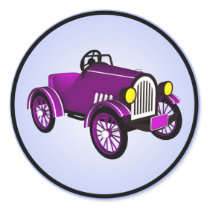 Vintage Style Toon Kit Car Stickers by mariannegilliand Vintage Style Toon Kit Car Stickers