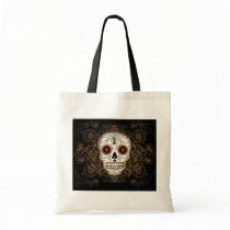 Vintage Sugar Skull Bag by artgrrlproductions Vintage Sugar Skull Bag