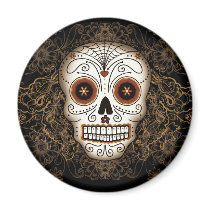 Vintage Sugar Skull Magnet