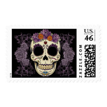 Vintage Sugar Skull Postage