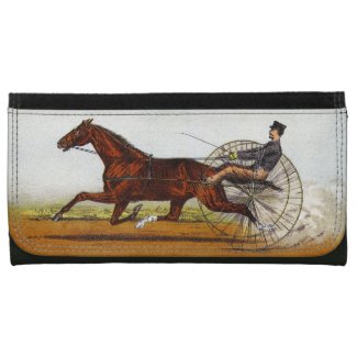 Vintage Sulky Horse Racing Wallet