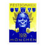 Vintage Summer Fest Poster Post Card