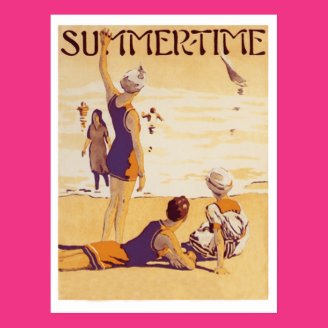 Vintage Summertime at the Beach Post Cards