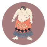 Vintage Sumo Wrestler stickers