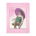 Vintage Sun Bather Beach Babe Postcard by Vintage_Gifts Vintage Sun Bather Beach Babe Postcard