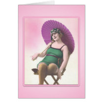 Vintage Sun Bather Card