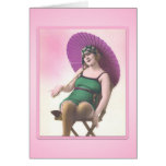 Vintage Sun Bather Card