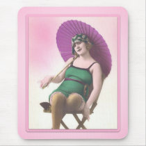 Vintage Sun Bather Mousepad