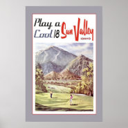 Vintage Sun Valley Golf Travel Posters