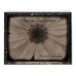 Vintage Sunflower 2013 Wall Calendars