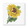 Vintage Sunflower Magnets