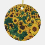 Vintage Sunflower painting - Ornaments