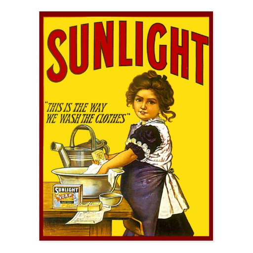 Vintage Sunlight Ad Postcard