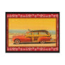 vintage surf woodie postcard