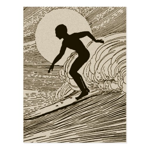 Vintage Surfing Post Cards