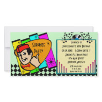 Vintage Surprise Birthday Party Invitation Photo Greeting Card