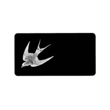 Vintage Swallow Illustration - 1800's Antique Bird Custom Address Labels