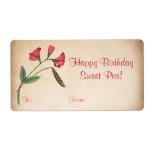 Vintage Sweat Pea Gift Labels