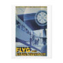 Vintage Swedish Airlines (ABA) Travel Ad Post Card