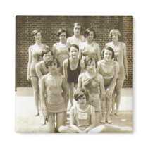 Vintage Swimmers and Bathing Beauties (11) Refrigerator Magnet