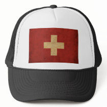 Vintage Switzerland Flag Trucker Hat