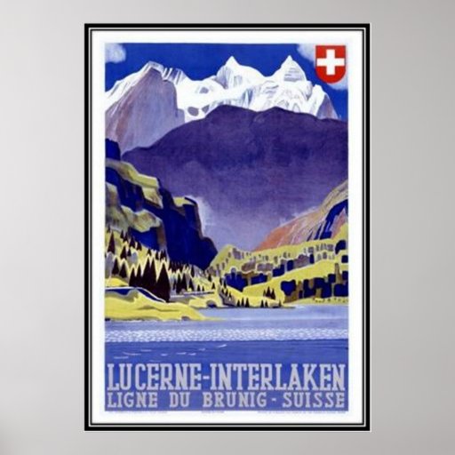 Vintage Switzerland - Poster | Zazzle