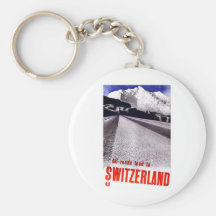 Vintage Switzerland Roads Keychains