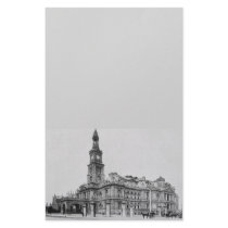 Vintage Sydney Town Hall Photograph c1898 Stationery