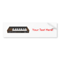 Vintage Synthesizer: 3D Model: Bumper Stickers