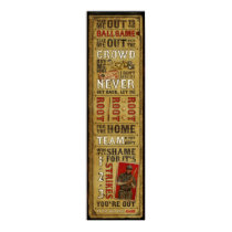 Vintage Take Me Out to the Ballgame Print