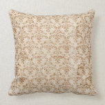 Vintage Tan Damask Pattern pillows