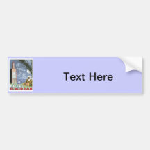 Vintage Tangier Morocco Bumper Sticker