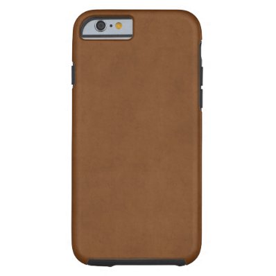 Vintage Tanned Leather Brown Parchment Template iPhone 6 Case