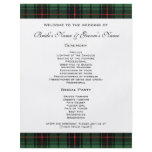 Vintage Tartan, Davidson Modern Pattern Wedding Full Color Flyer