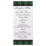 Vintage Tartan, Davidson Modern Pattern Wedding Custom Rack Card