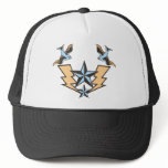Vintage Tattoo Bird s and Lightning Graphic hats